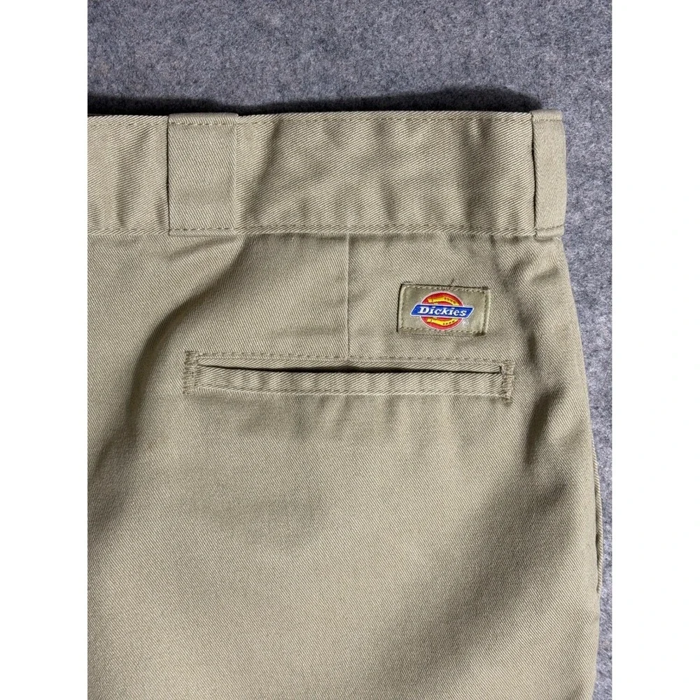 Dickies Men Khaki Straight Fit Work‎ Pants Casual Chino Size 38x32